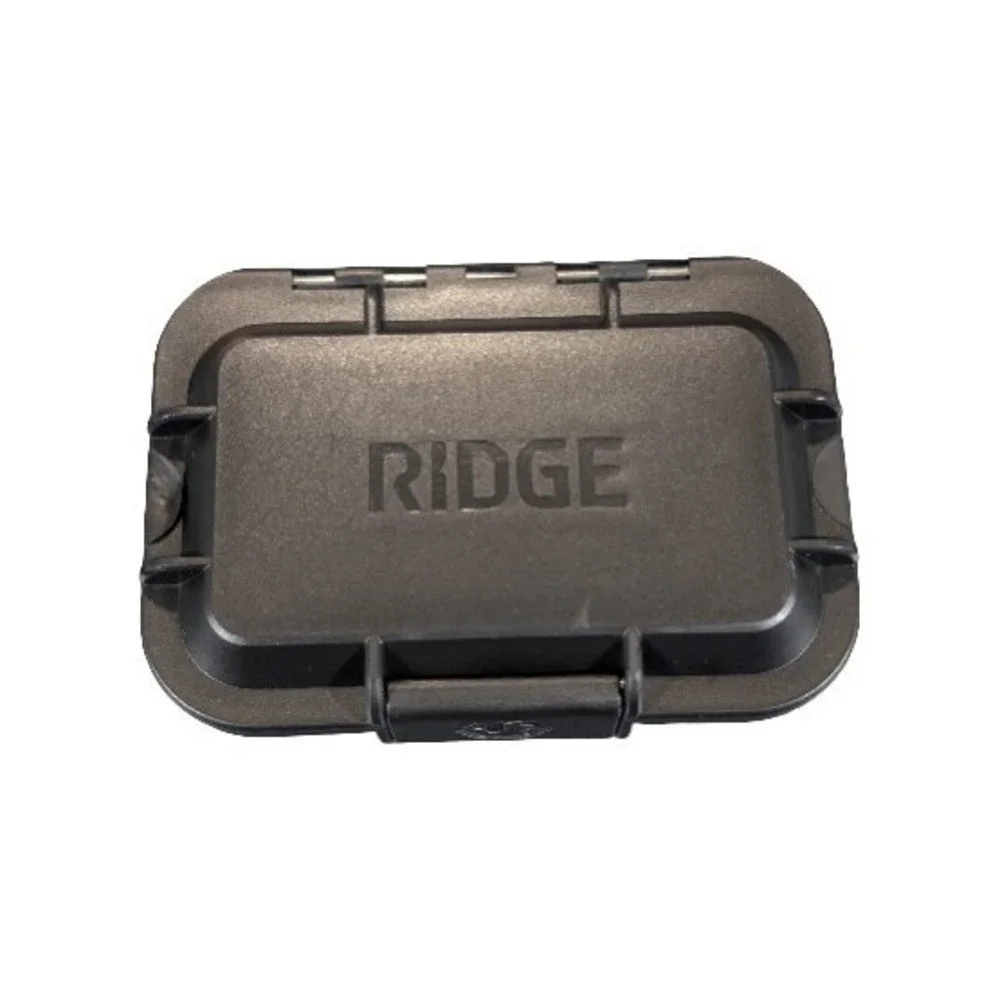 R8O The Ridge Wallet - 8MM SILICONE Ring Set - Royal Black - Size 8 - Black